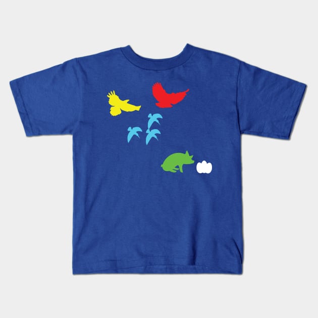 Furious Avians Kids T-Shirt by Boxless